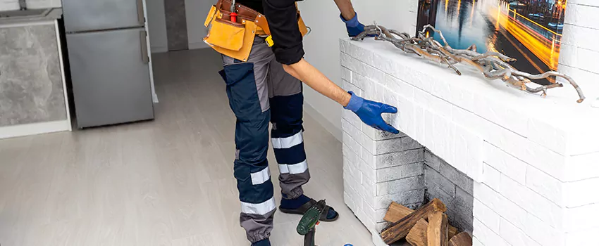 Outdoor Fireplace Restoration in North Cowichan, British Columbia