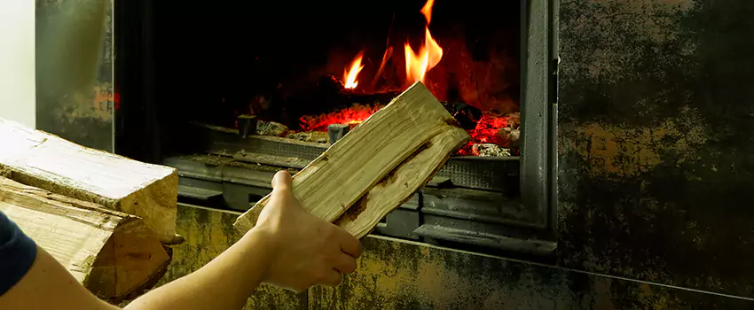 Wood Stove Heat Resistant Wall Repair in North Cowichan, British Columbia