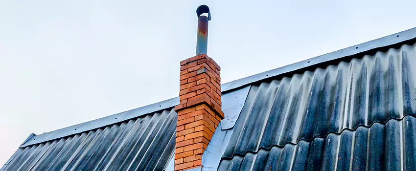 Aluminium Chimney Flashing Repair in North Cowichan, BC