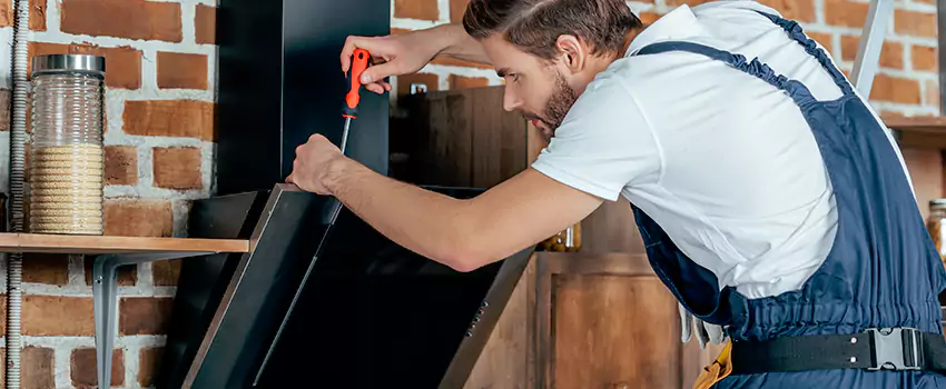 Old Rusted Metal Fireplace Repair And Replacement in North Cowichan, BC