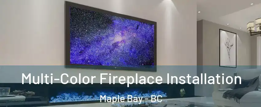  Multi-Color Fireplace Installation Maple Bay - BC